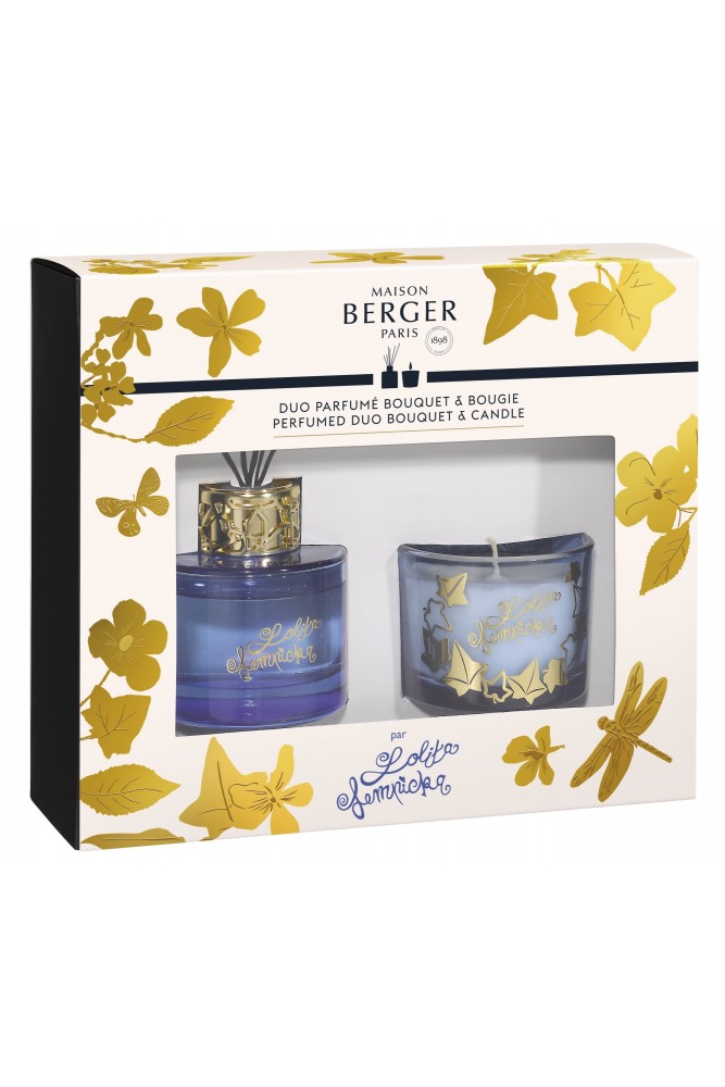 Set Berger Duo Lolita Lempicka Blue Bouquet Parfume 80ml + lumanare parfumata 80g